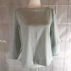 Ellen Tracy 3/4 sleeve top mint green small